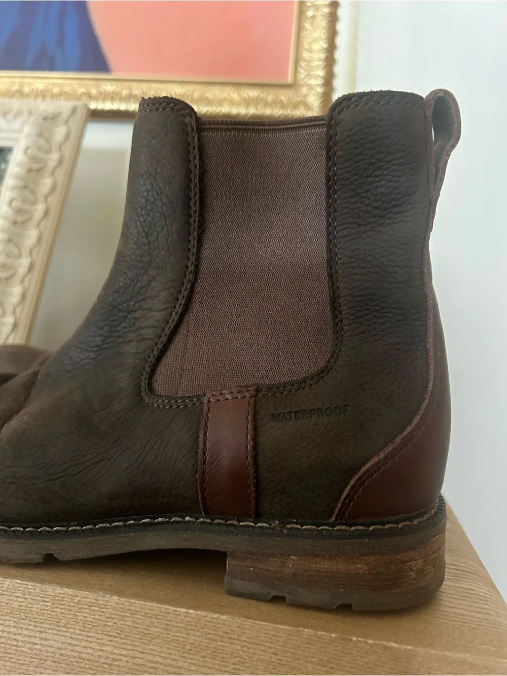 Ariat Women's Wexford H2O Waterproof Chelsea Boots Leather Java Brown Size 6.5B